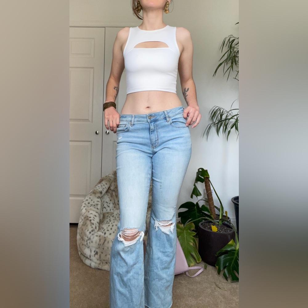 American Eagle Low-Rise Flare Jeans